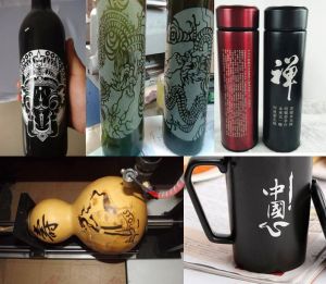 宜春铜鼓县酒瓶葫芦工艺品激光雕刻机